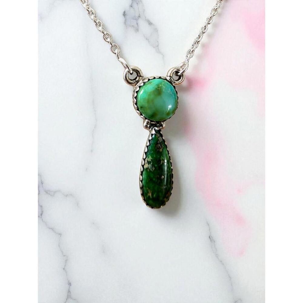 926 Sterling Silver and Sonoran Gold Pendant - Vintage Drop Style